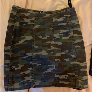 Free People Camo Skirt
